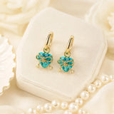 Turquoise Floral Necklace, Charm Bracelet and Heart Bow Earrings Set