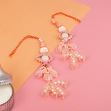 Traditional Coral Lumba Rakhi Pack of 2