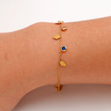 Minimalistic Golden Palm Bracelet