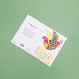 Pack of 50 Colourful Peace on Earth Dove Greeting Card