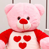Cuddly Pink Teddy Bear in T-Shirt