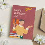 Happy Teachers' Day Scholar Personalised Greeting Card