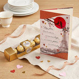 My Love I'm With You Greeting Card With Chocolate