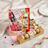 For My Love Greeting Card With Chocolate