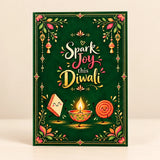 Personalized Spark Joy this Diwali Greeting Card with Cute Sweets & Diya