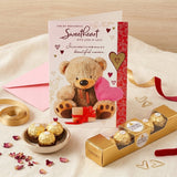 For My Wonderful Sweetheart Greeting Card With Chocolate