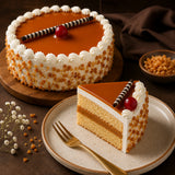 Premium Butterscotch Cherry Crown Cake