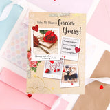 Baby My Heart Is Forever Yours Greeting Card With Chocolate