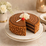 Chocolate Walnut Rustic Cream Cake