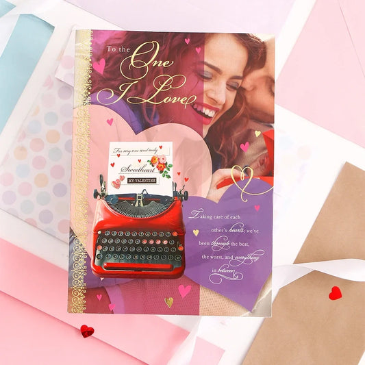 To The One I Love Greeting Card With Chocolate