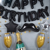 Black & Silver Cheers Birthday Wall Decor