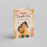 Daughter With Dad Daughter's Day Personalised Card