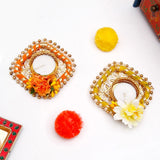 Festive Handcrafted Diya Set of 4