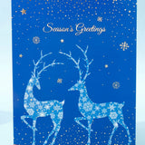 Pack of 50 Season's Greetings Reindeer Greeting Card