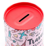My Travel Fund Tin Money Box