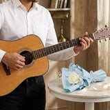 1 White Rose with Guitarist