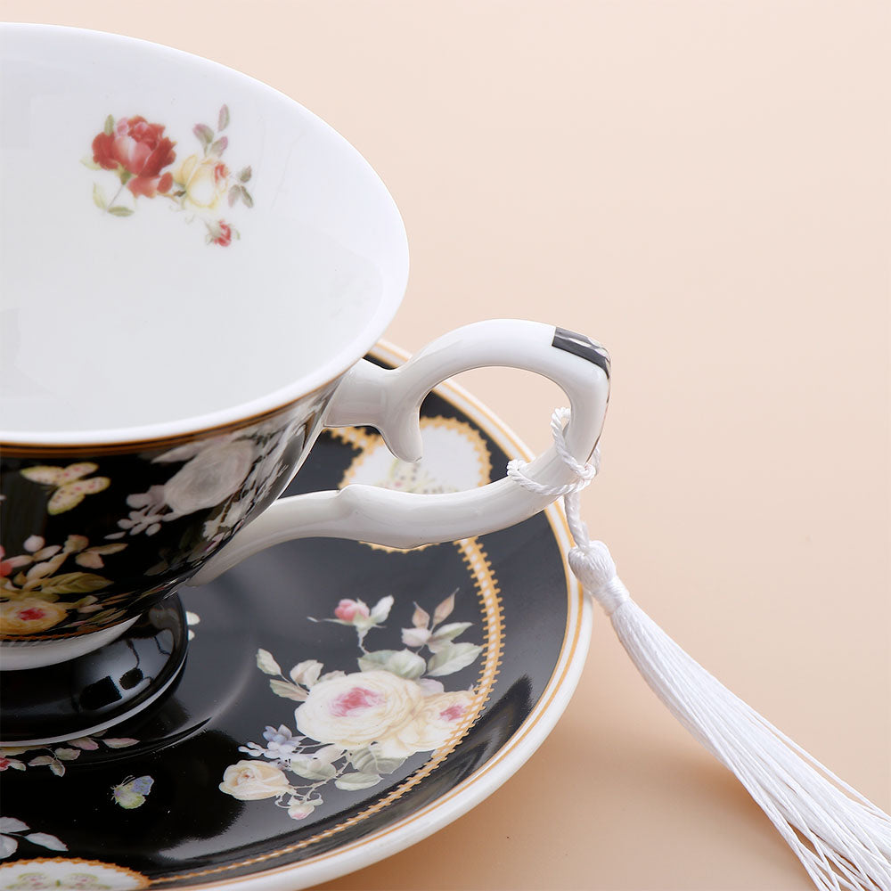 Black Vintage Tea Set