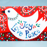 Pack of 50 Joy Love Peace Dove Greeting Card