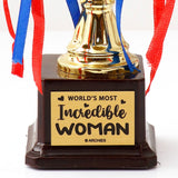 Archies World's Most Incredible Woman Gold Trophy