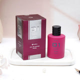 Navy Floral Diary with 01 Women Perfume, Tin Candle and Puppy Keychain