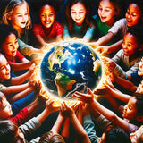 Pack of 50 Children Around the Globe Greeting Card