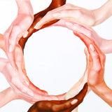 Pack of 50 Circle of Hands Greeting Card