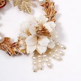White and Golden Shubh Labh Pearl Hanging