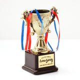 Archies World's Best Son Gold Trophy with Greeting Card