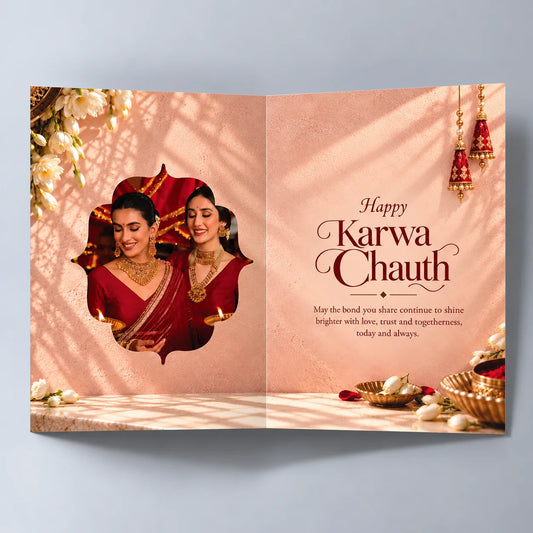 Always Together Karva Chauth Personalised Greeting Card