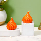 Ganesha Idol with Set of 2 Modak Diyas - Orange