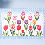 Pack of 50 Tulip Garden Greeting Card
