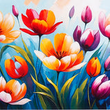 Pack of 50 Painted Tulip Greeting Card