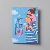 Happy Birthday Dad Personalised Greeting Card with Chocolate