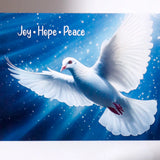 Pack of 50 Joy Hope Peace Dove Greeting Card