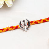 Pack Of 2 Archies Khanda Silver Rakhi Sikh Symbol Design