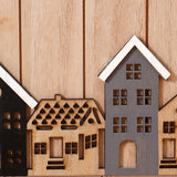 House-Shaped Wooden Wall Key Holder