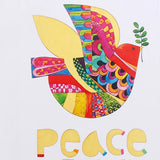 Pack of 50 Colourful Peace on Earth Dove Greeting Card
