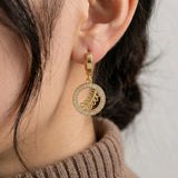 Golden Olive Branch Hoop Earrings | Stupid Cupid