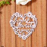 Home Sweet Home Wooden Wall Key Holder