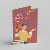 Happy Teachers' Day Scholar Personalised Greeting Card