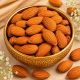 Rudraksha Rakhi with Kaju Roll & Almonds | Sacred Rakhi Dry Fruit Hamper