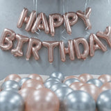 Rose Gold & Silver Ceiling Balloon Room Decor
