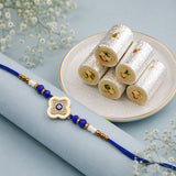 Evil Eye Mandala Rakhi with Kaju Roll