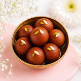 Pearl & Rudraksha Family Rakhi Pack with Gulabjamun & Cashews | Rakhi Hamper