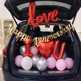 Love Theme Car Boot Anniversary Surprise Decor