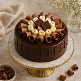 Chocolaty Rolls Cream Cake