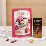 Couple Anniversary Greeting Card With Chocolate