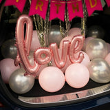 Pink Love Car Boot Birthday Surprise Decor
