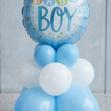 Baby Boy Foil Balloon Stand Decor