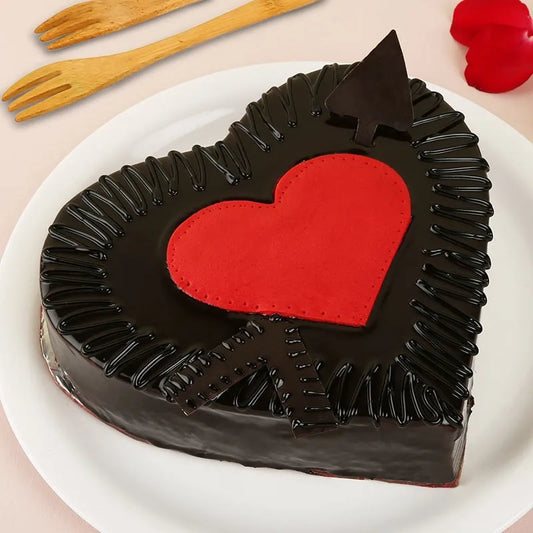 Cupid Arrow Chocolate Truffle Cake